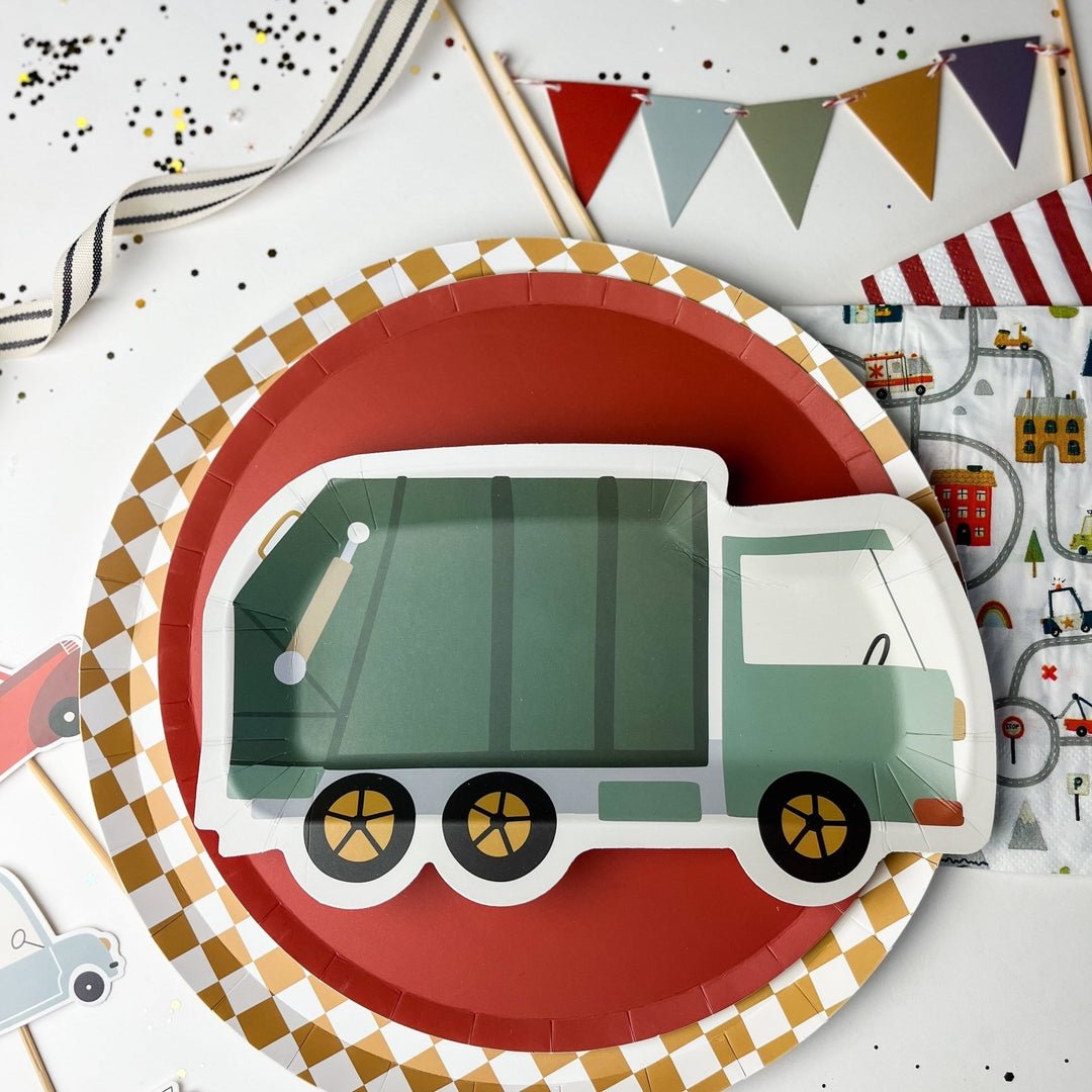 Garbage Truck Party Plates_ Fun Designs & Creative Ideas