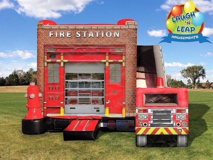 Fire Truck Bounce House Rentals Near Me _ Book Today