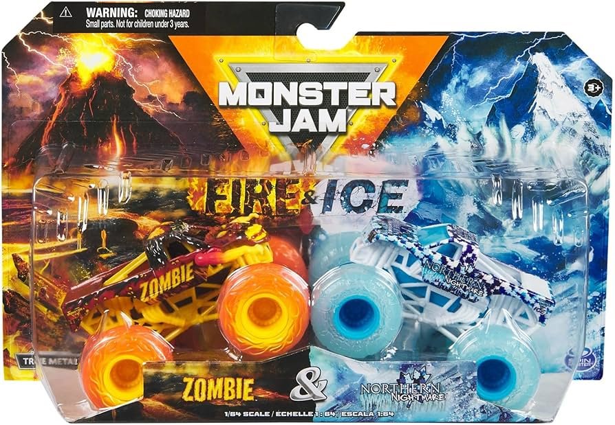 Monster Truck Fire and Ice_ Epic Showdown & Thrilling Action