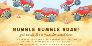 Fire Truck Birthday Party Invitations _ Custom Designs & Ideas