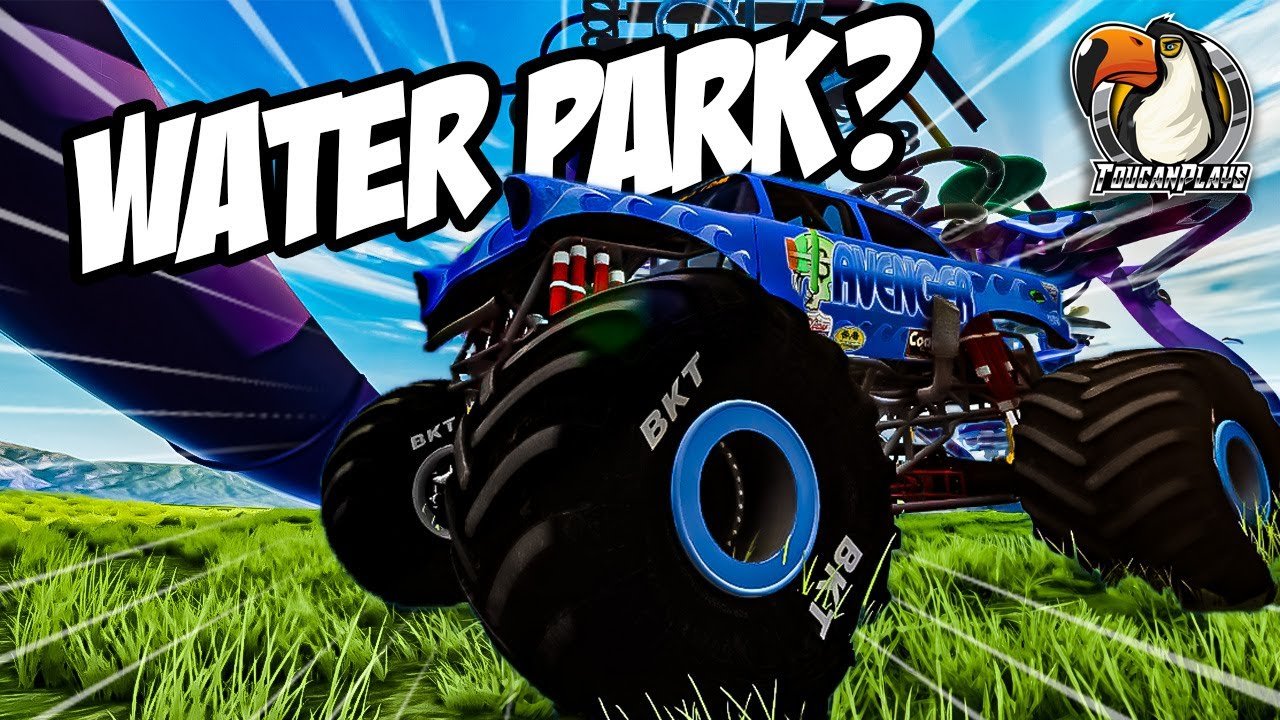 Monster Truck Water Slide_ Epic Aquatic Thrills & Action