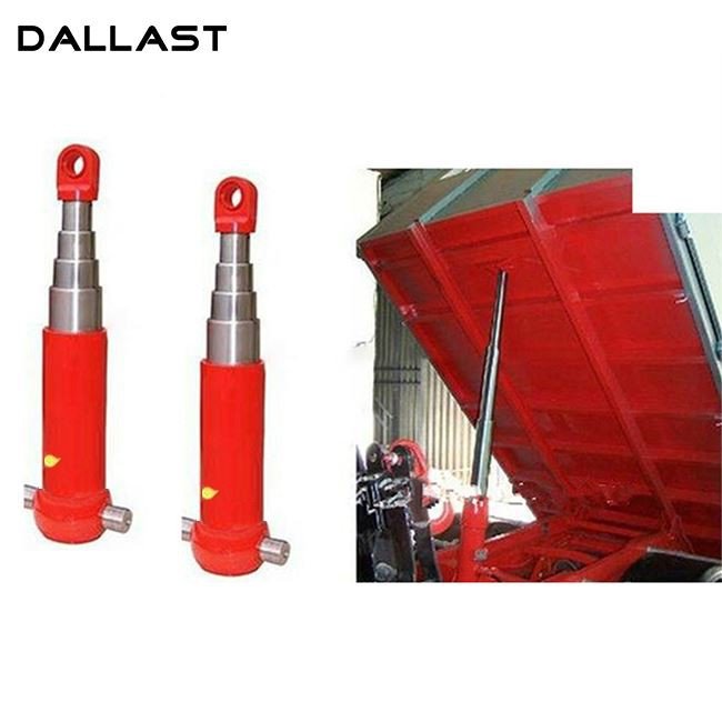 3-Stage Telescopic Hydraulic Cylinders for Dump Trucks